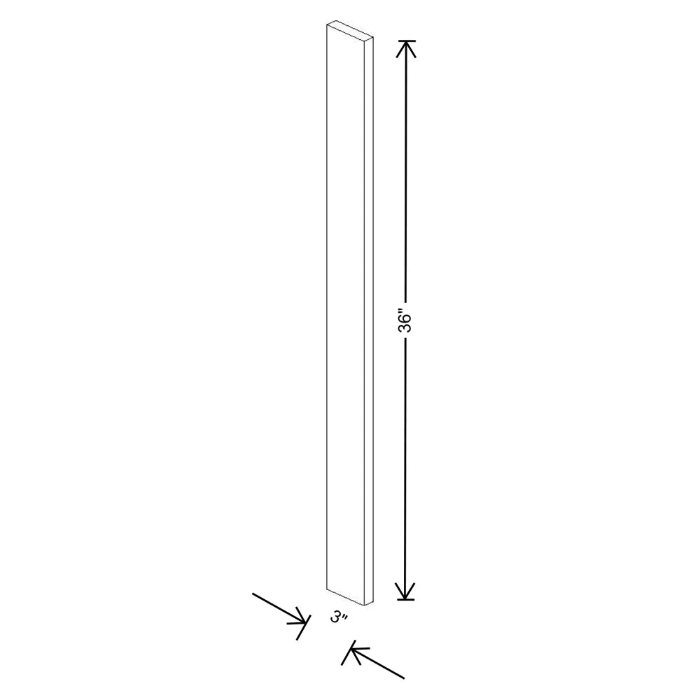 Fabuwood Ovela Catalina Woodline 4 3" W X 36" H Wall Filler