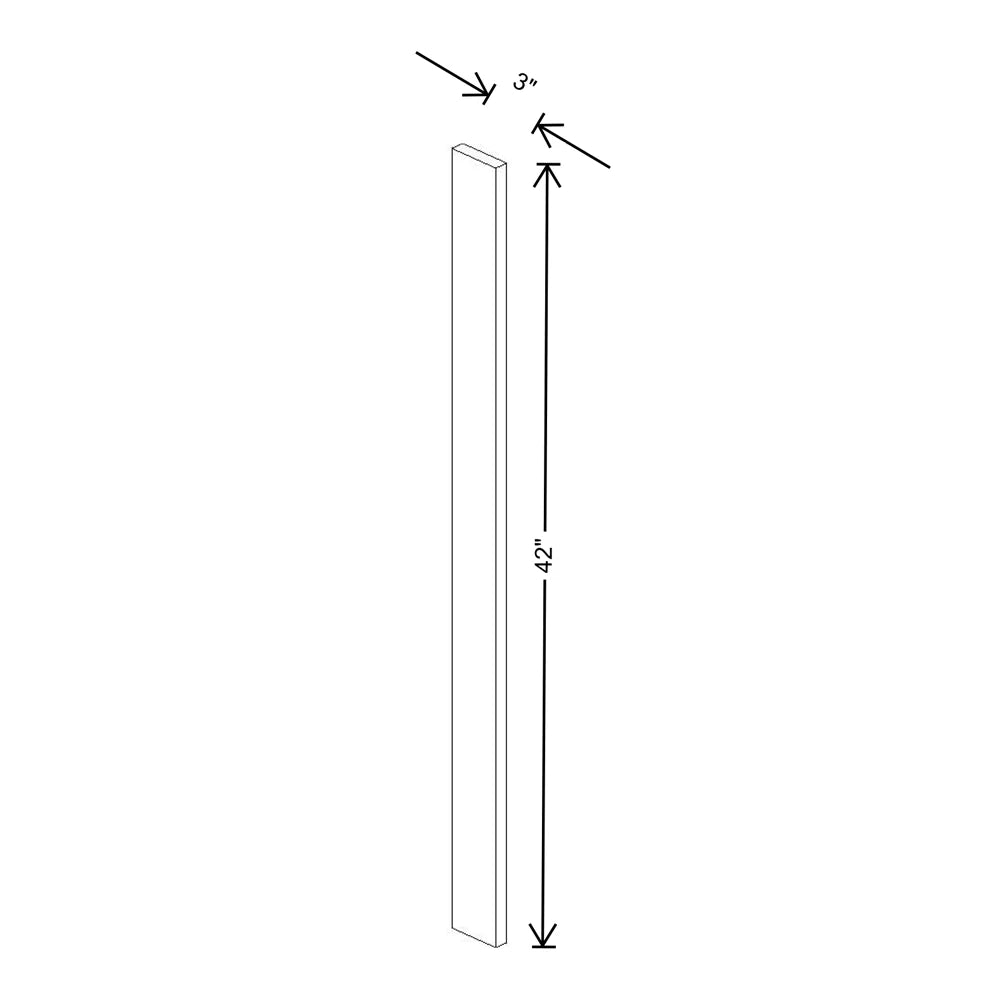 Fabuwood Allure Galaxy Dove 3" W X 42" H Wall Filler