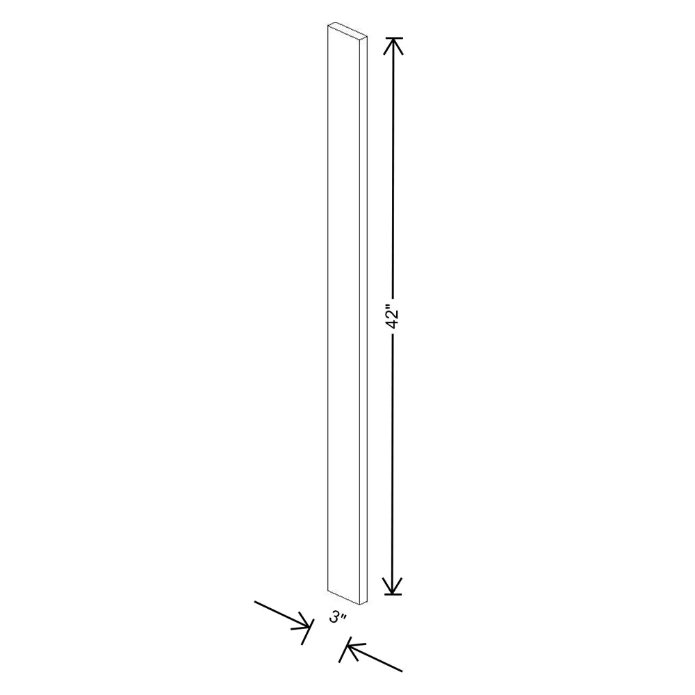 Fabuwood Ovela Catalina Woodline 3 3" W X 42" H Wall Filler