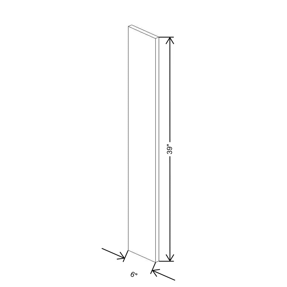 Fabuwood Allure Galaxy Seaside Pine 6" W X 39" H Wall Filler