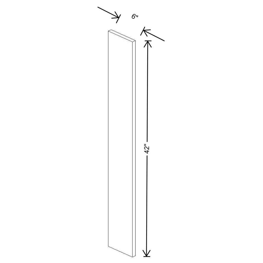 Fabuwood Allure Luxe Frost 6" W X 42" H Wall Filler