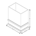 CNC Concord Elegant Ocean 36" W Boxed Wood Hood