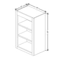 Fabuwood Allure Luna Natural Oak 18" W X 30" H X 12" D Wall Open Shelf Cabinet