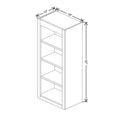 Fabuwood Allure Luna Natural Oak 18" W X 42" H X 12" D Wall Open Shelf Cabinet