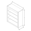 Fabuwood Allure Galaxy Seaside Pine 30" W X 36" H X 12" D Wall Open Shelf Cabinet