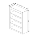 Fabuwood Allure Galaxy Elderberry 30" W X 39" H X 12" D Wall Open Shelf Cabinet