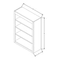 Fabuwood Allure Galaxy Biscuit 30" W X 42" H X 12" D Wall Open Shelf Cabinet