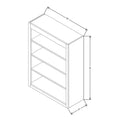 Fabuwood Allure Galaxy Natural Oak 30" W X 42" H X 12" D Wall Open Shelf Cabinet