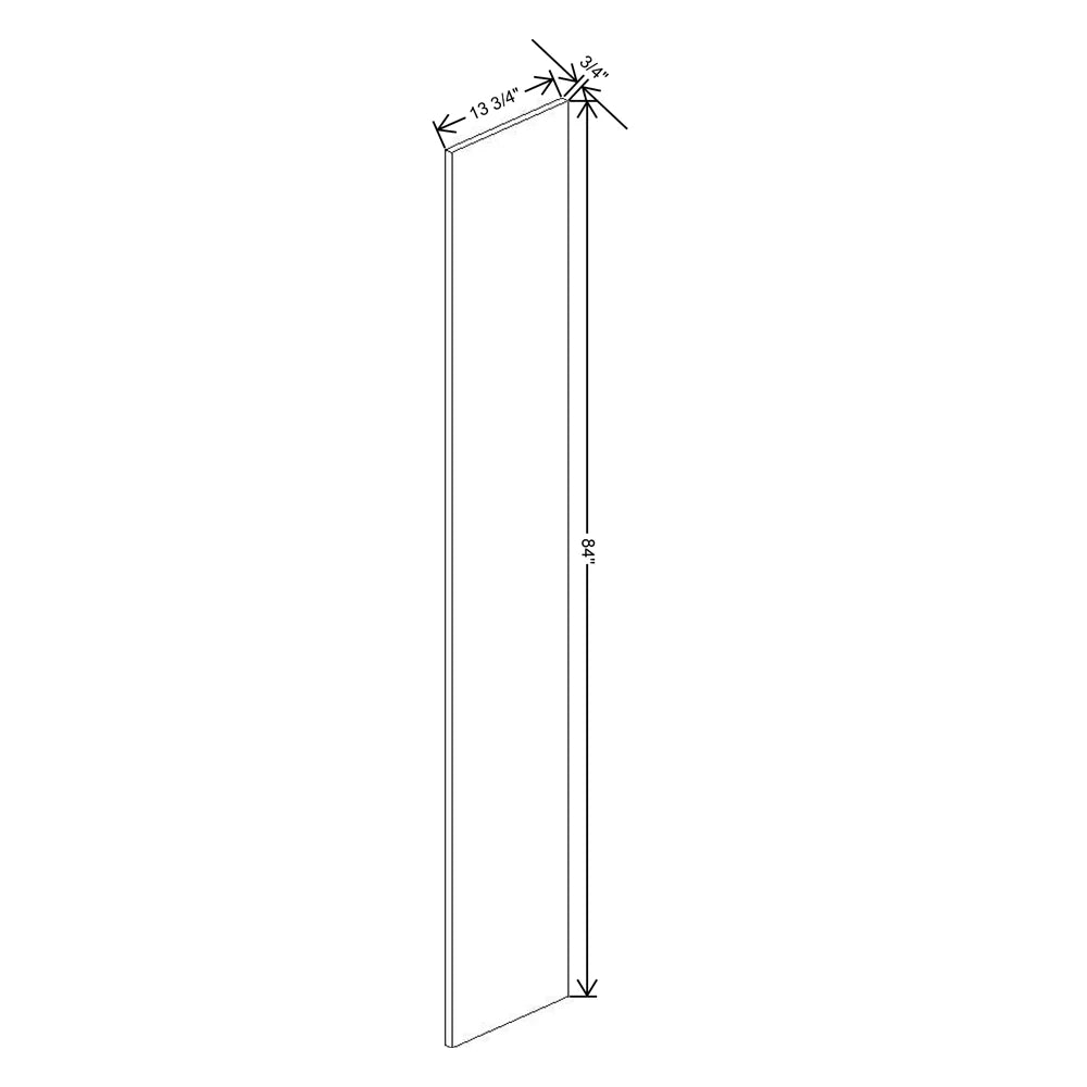 Fabuwood Ovela Tuscany Cashmere 3/4" W x 84" H x 13 3/4" D Tall Wainscot Panel