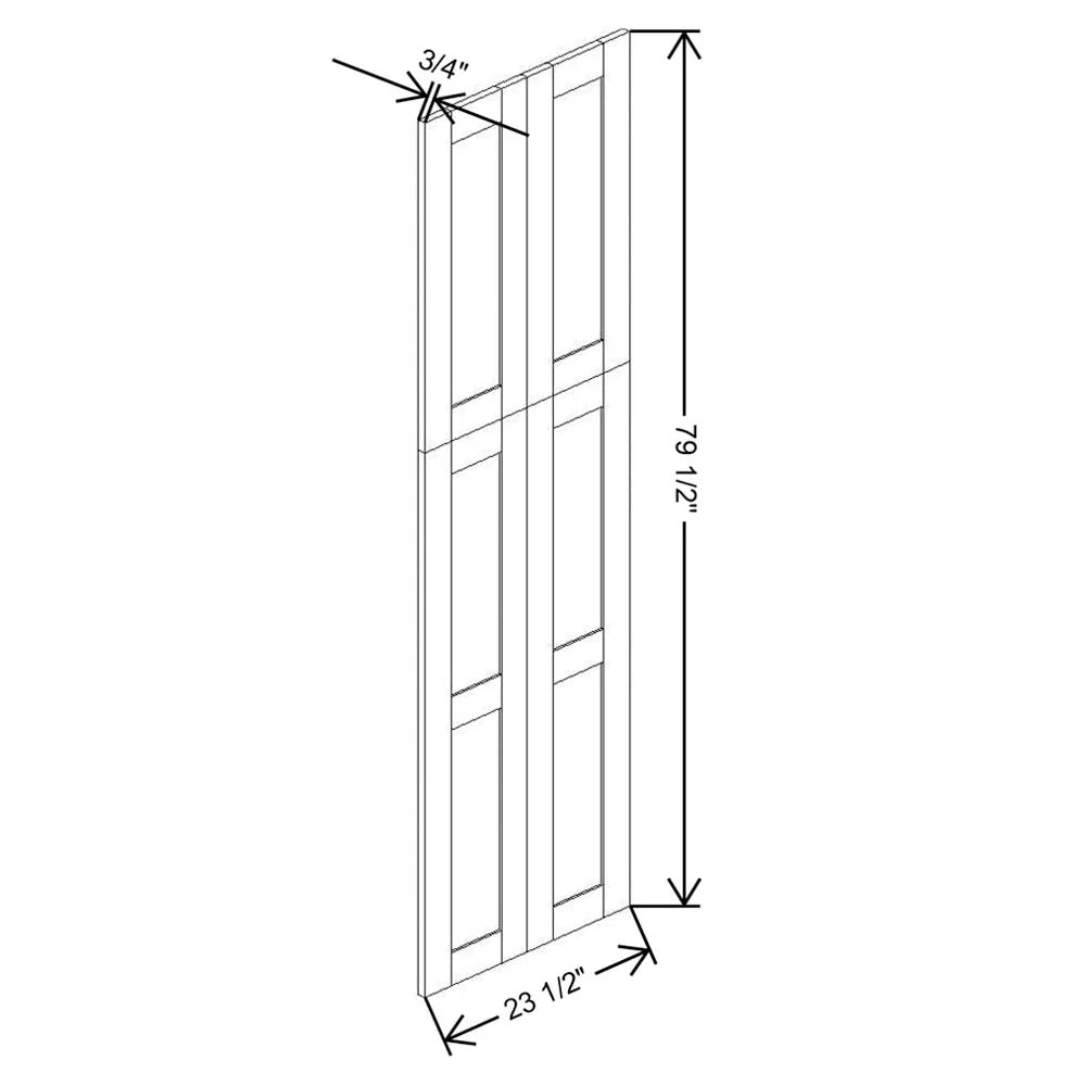 Fabuwood Allure Galaxy Horizon 23 1/2" W X 78 3/4" H X 3/4" D Wainscot Panel