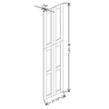 Fabuwood Allure Galaxy Mocha 23 1/2" W X 84 3/4" H X 3/4" D Wainscot Panel