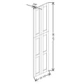 Fabuwood Allure Galaxy Natural Oak 23 1/2" W X 84 3/4" H X 3/4" D Wainscot Panel