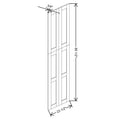 Fabuwood Allure Galaxy Elderberry 23 1/2" W X 84 3/4" H X 3/4" D Wainscot Panel