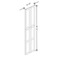 Fabuwood Allure Galaxy Biscuit 23 1/2" W X 93 3/4" H X 3/4" D Wainscot Panel