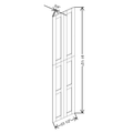 Fabuwood Allure Galaxy Mocha 23 1/2" W X 90 3/4" H X 3/4" D Wainscot Panel