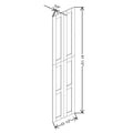 Fabuwood Allure Luna Natural Oak 23 1/2" W X 90 3/4" H X 3/4" D Wainscot Panel