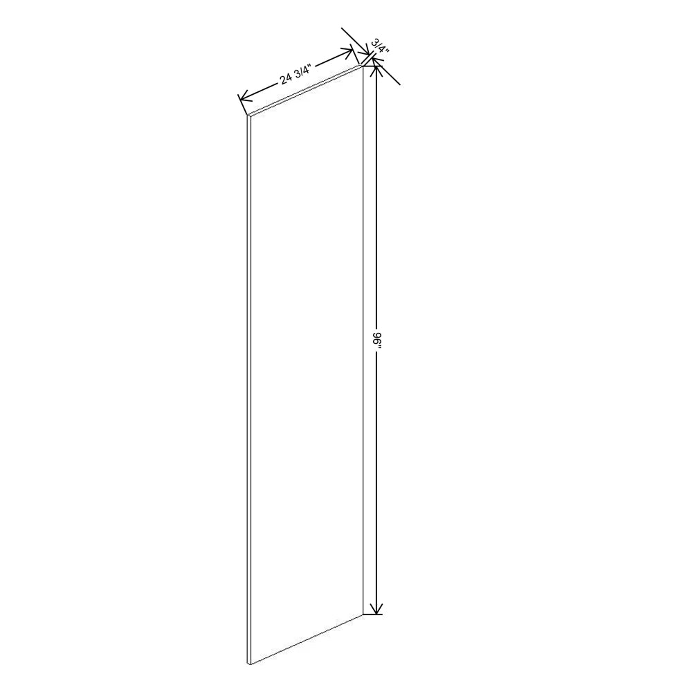 Fabuwood Ovela Catalina Woodline 4 3/4" W X 96" H X 24 3/4" D Tall Wainscot Panel