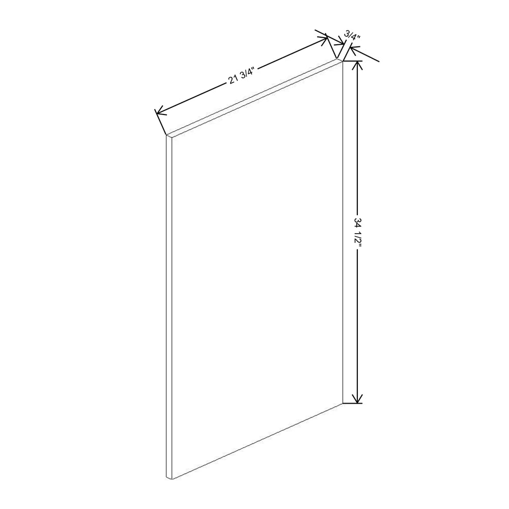 Fabuwood Illume Catalina Woodline 4 3/4" W X 30" H X 21 3/4" D Vanity Base Wainscot Panel