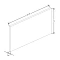 Fabuwood Illume Tuscany Como Ash 1 3/4" W x 12" H x 24 3/4" D Wainscot Wall Panel