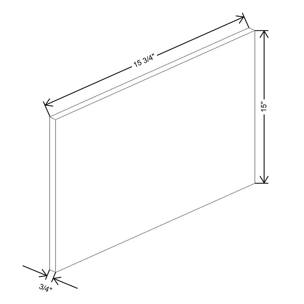 Fabuwood Ovela Catalina Rosales 2 23 1/2" W x 14 1/2" H x 3/4" D Wainscot Panel