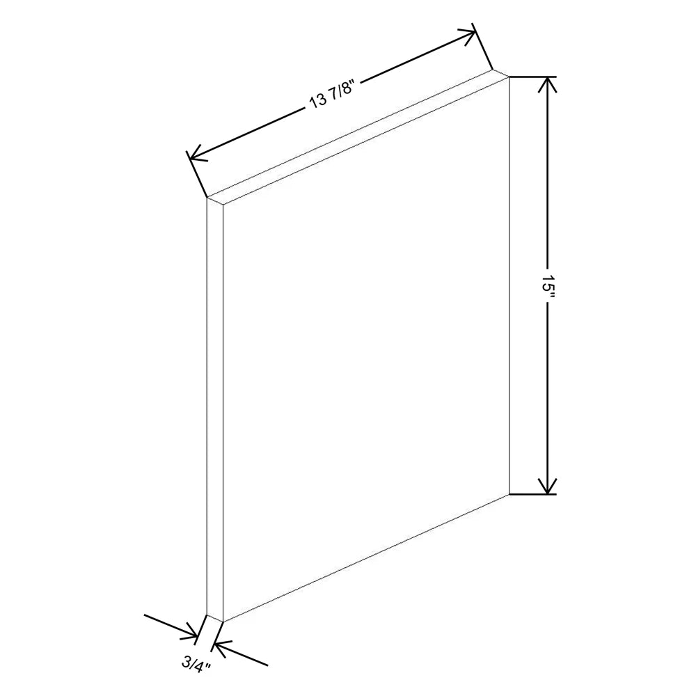 Fabuwood Ovela Catalina Ida 1 3/4" W X 15" H X 13 3/4" D Wainscot Wall Panel