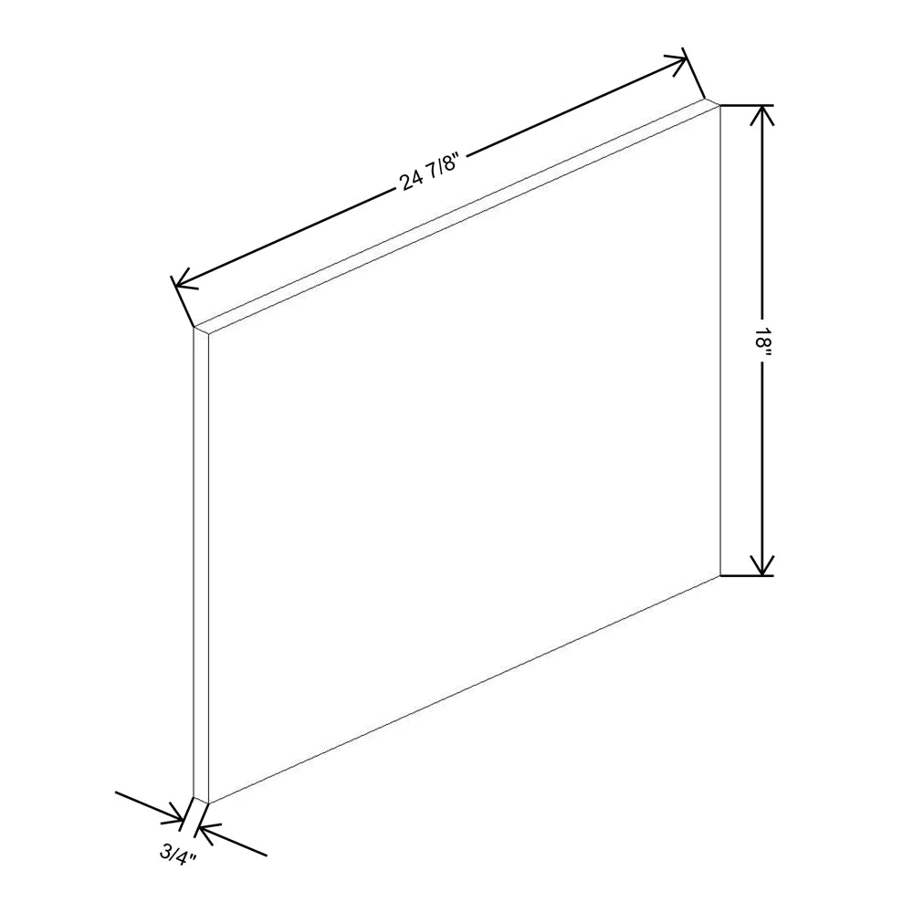Fabuwood Ovela Catalina Nocce 1 3/4" W X 18" H X 24 3/4" D Wainscot Wall Panel