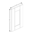 Fabuwood Allure Galaxy Claystone 11 1/2" W X 17 1/2" H X 3/4" D Wainscot Panel