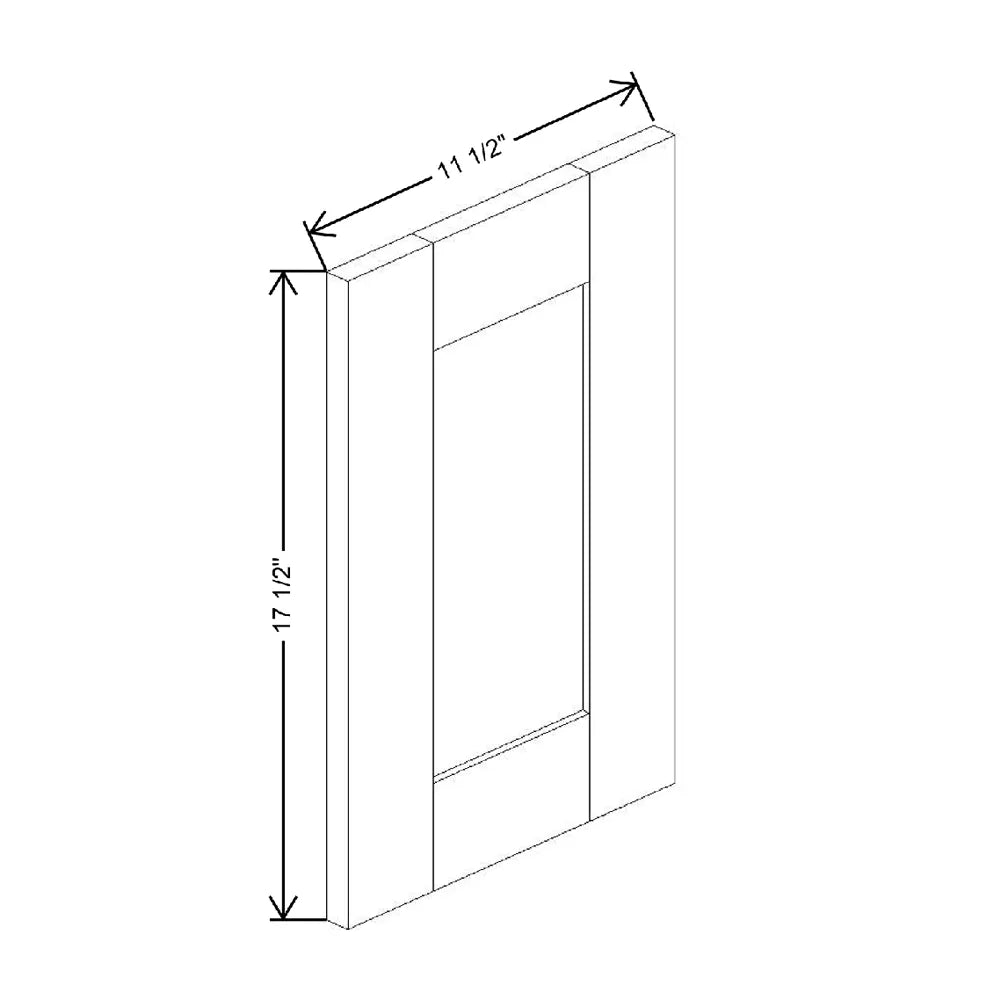 Fabuwood Allure Galaxy Cloud White 11 1/2" W X 17 1/2" H X 3/4" D Wainscot Panel