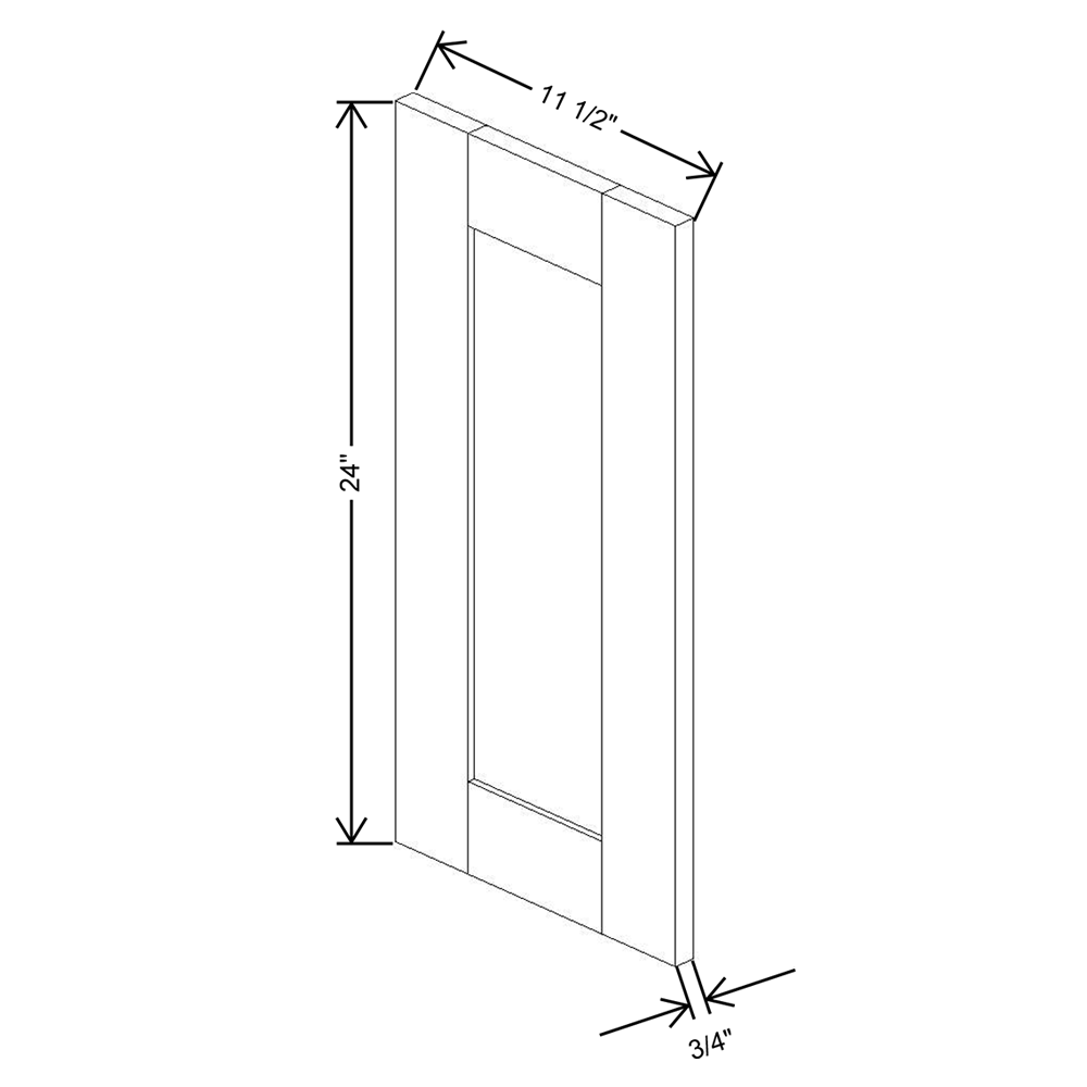 Fabuwood Allure Galaxy Natural Oak 11 1/2" W X 23 1/2" H X 3/4" D Wainscot Panel