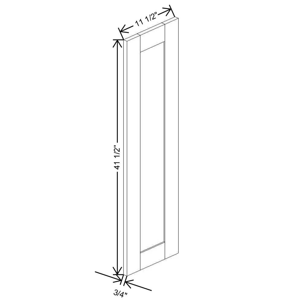 Fabuwood Allure Galaxy Frost 11 1/2" W X 41 1/2" H X 3/4" D Wainscot Panel