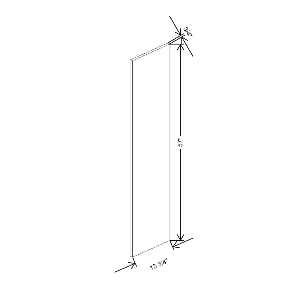 Fabuwood Ovela Tuscany Nocce 1 3/4" W x 57" H x 13 3/4" D Wainscot Wall Panel