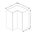 Fabuwood Illume Catalina Ice Cream 24" W X 30" H X 13" D Square Corner Wall Cabinet