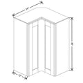 Fabuwood Allure Galaxy Natural Oak 24" W X 36" H X 12" D Square Corner Wall