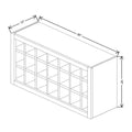 Fabuwood Allure Galaxy Biscuit 36" W X 18" H X 12" D Wall Wine Rack