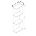 CNC Concord Fashion White 12" W X 36" H Knick Knack Wall Shelf