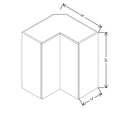 CNC Classic Milano Seaside 24" W X 30" H Square Corner Wall Cabinet