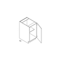 Eurocraft Azul Indigo HG - Full Height Single Door Base Cabinet - 09"W X 34 1/2"H X 24"D