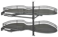 Eurocraft Antracita HG - Accessories - 2 Tier Swing Tray Blind Organizer Right Handed Open Right Handed Open