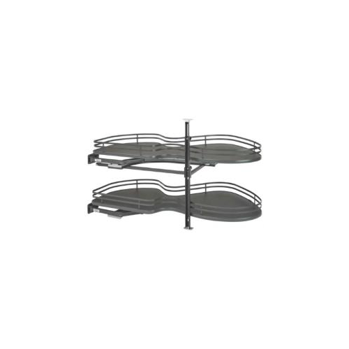 Eurocraft Haze Gray Slim Shaker - Accessories - 2 Tier Swing Tray Blind Organizer Left Handed Open Left Handed Open