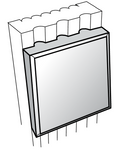 BLOCK - RTA Perla Raised Panel - BLOCK 3" X 4" - 3" x 4" X 3/8"