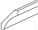 Eurocraft Mist Beige Shaker - Molding - Angle Crown Molding 3 1/4' X 96