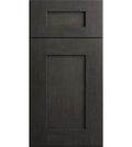 CNC Concord Elegant Smoky Grey 21" W Full Height Single Door Base Cabinet W/ 1 Pullout Shelf
