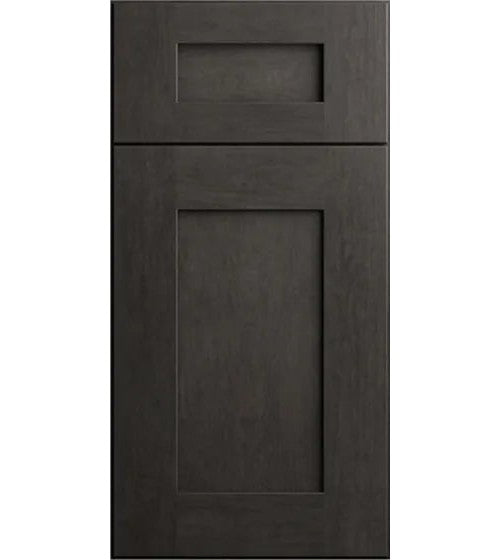 CNC Concord Elegant Smoky Grey 21" W Full Height Single Door Base Cabinet W/ 1 Pullout Shelf