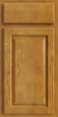 CNC Bedford Country Oak cabinet door in Honey