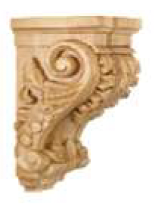 CORBB-2 - RTA Charlton Raised Panel - CORBEL 5" X 14" X 7" - 5" x 7" X 14"