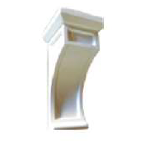 CORBEL-42 - Assembled Smoky Gray Double Shaker - CORBEL 2 3/4" X 8 1/4" X 2 3/4" - 2 3/4" x 2 3/4" x 8 1/4"