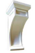 CORBEL-58 - RTA Toffee Shaker - CORBEL 4 1/2" X 12 1/2" X 4 1/2" - 5" x 5" x 12"