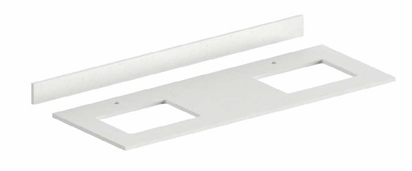 VT60 Double - Fabuwood Prefabricated Vanity Top - Double Sink - 61"W x 22"D
