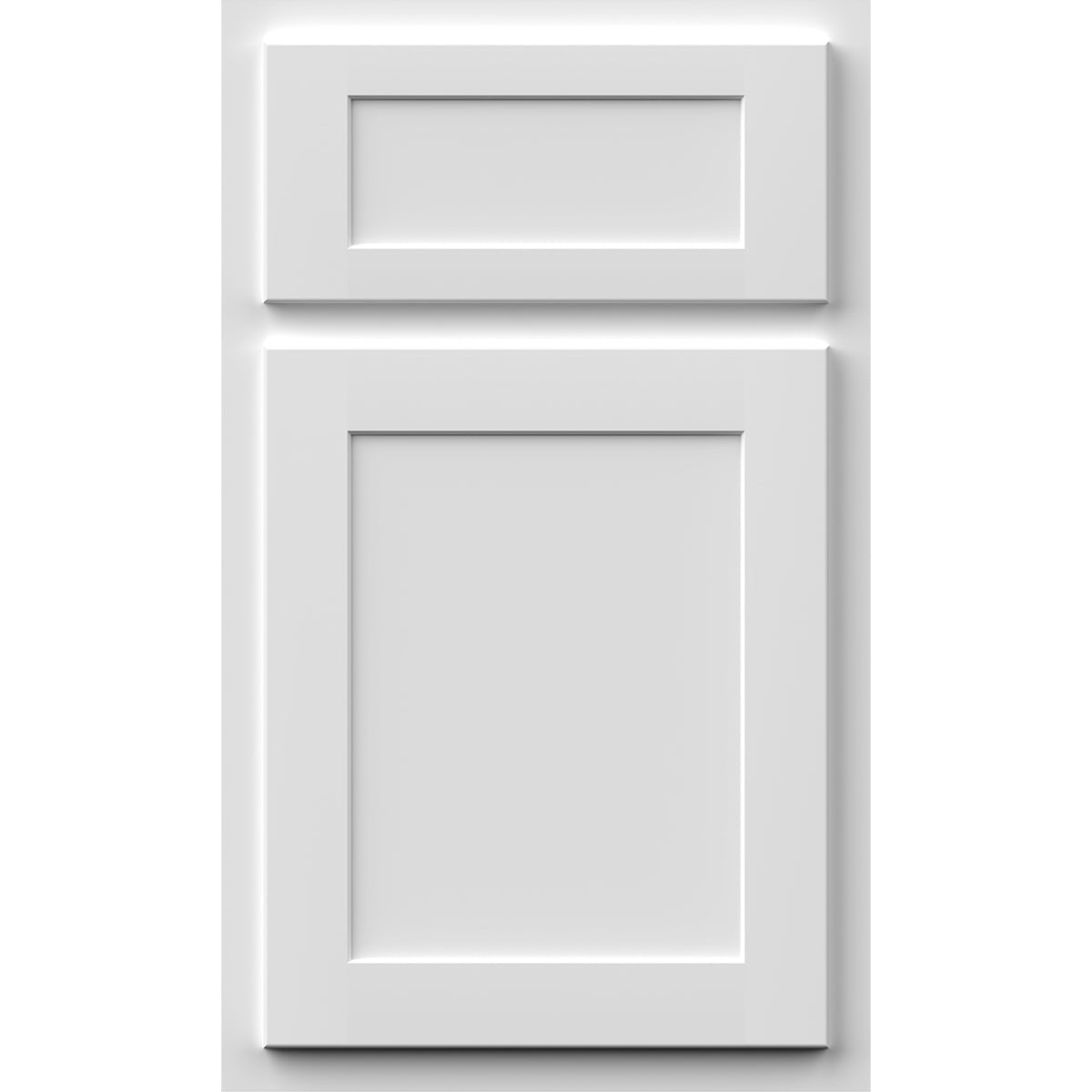 Fabuwood Quest Discovery Frost Recessed Panel White Door Sample