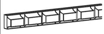 DMI8 - Assembled Perla Raised Panel - DENTIL MOLDINGS INSERT 3/4" X 1/2" X 96" - 3/4" X 1/2" X 96"